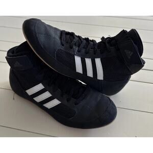 Adidas AQ3325 Black Wrestling Shoes Men’s Size 9.5 US